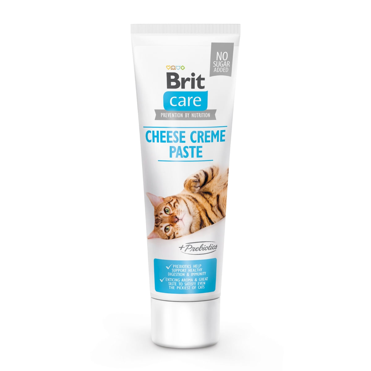BRIT Care Paste Cheese Creme with Prebiotics, recompense funcționale pisici, sistem digestiv, pastă, 100g 100g