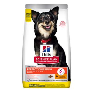 HILL'S SP Perfect Digestion Small&Mini Adult, Pui cu Orez Brun, hrană uscată câini, sensibilități digestive