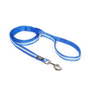 JULIUS-K9 IDC Rope, lesă nylon cu fire flourescente cu mâner și inel câini, 19mm x 1.8m