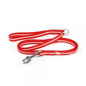 JULIUS-K9 IDC Rope, lesă fosforescentă cu mâner și inel câini, cauciuc, 19mm x 2m