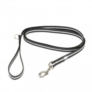 JULIUS-K9 IDC Rope, lesă fosforescentă cu mâner și inel câini, cauciuc, 19mm x 2m