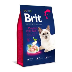 BRIT Premium by Nature Sterilised, Pui, hrană uscată pisici