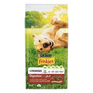 PURINA Friskies Digestion, Vită și Miel cu Cicoare, hrană uscată câini, sensibilități digestive