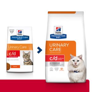 HILL'S Prescription Diet c/d Urinary Multicare Stress, Pui, dietă veterinară pisici, hrană uscată, afecțiuni urinare