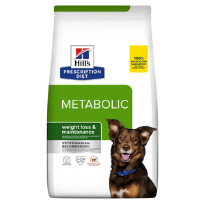 HILL'S Prescription Diet Metabolic, Miel cu Orez, dietă veterinară câini, hrană uscată, afecțiuni metabolice (obezitate)