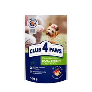 CLUB 4 PAWS Premium, Pui, hrană umedă câini, (în aspic)