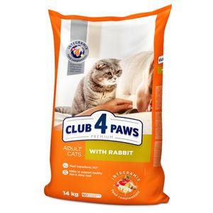 CLUB 4 PAWS Premium, Iepure, hrană uscată pisici