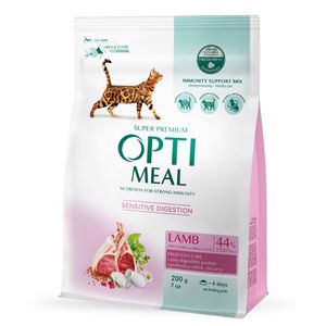 OPTIMEAL Sensitive, Miel, hrană uscată pisici, sesibilități digestive