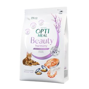 OPTIMEAL Beauty Harmony, Fructe de mare, hrană uscată pisici, efect calmant