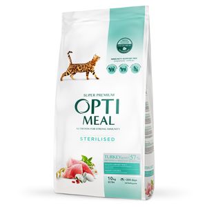 OPTIMEAL Sterilised, Curcan cu Ovăz, hrană uscată pisici sterilizate