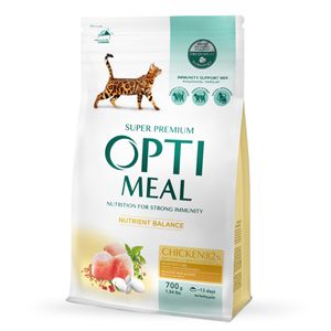 OPTIMEAL, Pui, hrană uscată pisici