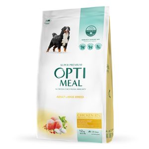 OPTIMEAL Adult L-XL, Pui, hrană uscată câini