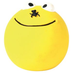 Trixie, jucărie minge smiley câini, cu sunet, latex, 6cm, multicolor