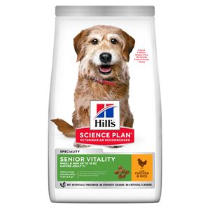 HILL'S SCIENCE PLAN Senior Vitality 7+, XS-S, Pui, hrană uscată câini senior