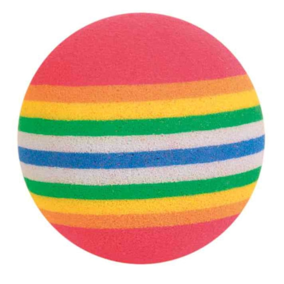 Trixie, jucărie minge curcubeu, pisici, spumă, multicolor, 4 cm, 4 buc buc.