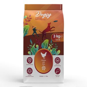 DOGSY, M-XL, Pui și Orez, hrană uscată câini