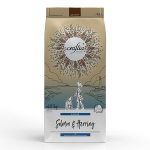 CRAFTIA Natura, M-XL, Somon și Hering, hrană uscată câini