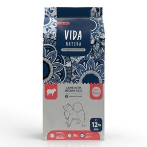 VIDA NATIVA Highlands, M-XL, Miel și orez brun, hrană uscată câini junior