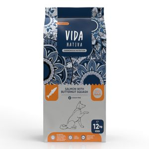 VIDA NATIVA Nordica, M-XL, Somon și dovleac, hrană uscată fără cereale câini