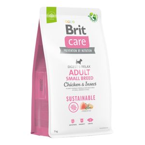 BRIT Care Sustainable, Digest & Relax, XS-S, Pui și Insecte, hrană uscată câini, sistem digestiv