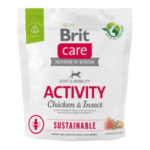 BRIT Care Sustainable Activity, XS-XL, Pui și Insecte, hrană uscată câini, activitate intensă, sistem articular