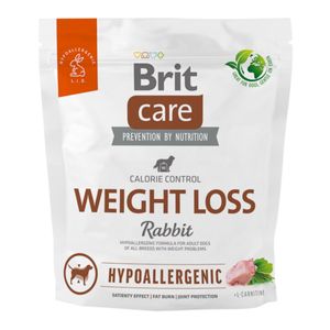 BRIT Care Hypoallergenic Weight loss, XS-XL, Iepure, hrană uscată câini, sistem imunitar & alergii, obezitate