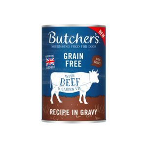 BUTCHER'S Original, XS-XL, Vită, conservă hrană umedă fără cereale câini, (în sos), 400g