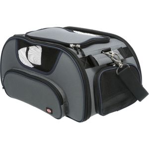 TRIXIE Wings Airline, geantă transport câini și pisici, XS-M(max. 20kg), poliester, autorizată IATA, gri, 28 x 23 x 46 cm