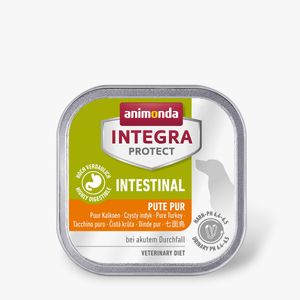 INTEGRA PROTECT Intestinal, XS-S, Curcan, dietă veterinară, tăviță hrană umedă câini, sistem digestiv, (în aspic), 150g