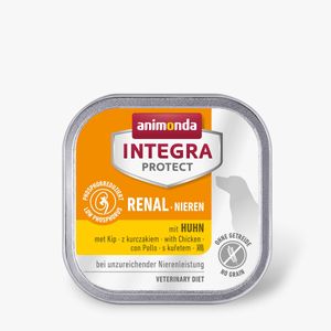 INTEGRA PROTECT Renal, XS-M, Pui, dietă veterinară, tăviță hrană umedă câini, sistem renal, (în aspic), 150g