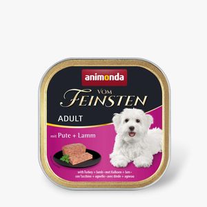 VOM FEINSTEN, XS-M, Curcan și Miel, tăviță hrană umedă fără cereale câini senior, apetit capricios, (pate), 150g