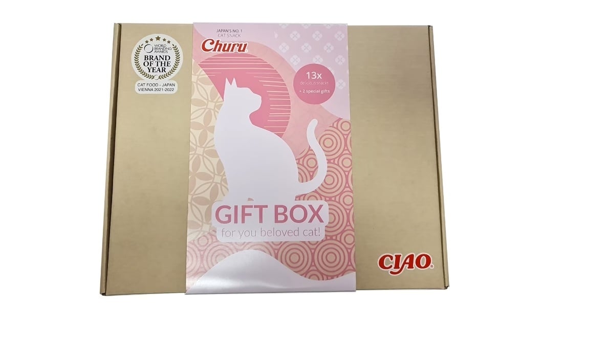 INABA Gift Box, Pui și Ton, cutie recompense pisici, 250g 250g