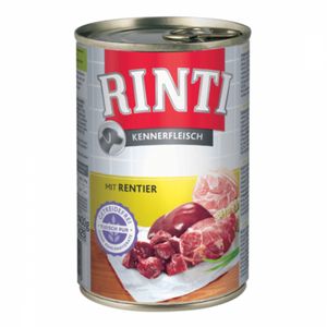 RINTI, XS-XL, Ren, conservă hrană umedă fără cereale câini, (în suc propriu), 800g