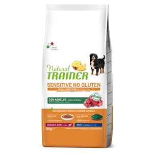 NATURAL TRAINER Sensitive No Gluten, M-XL, Miel, hrană uscată monoproteică câini, sistem digestiv