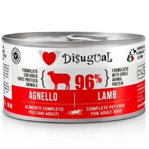 DISUGUAL Monoprotein, XS-XL, Miel, conservă hrană umedă monoproteică fără cereale câini, (pate)