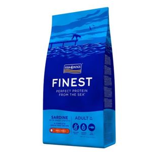 FISH4DOGS Finest, L-XL, Sardine și Cartof Dulce, hrană uscată fără cereale câini