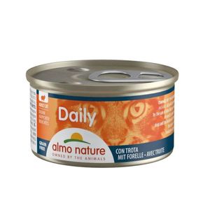 ALMO NATURE Daily Cat, Păstrăv, conservă hrană umedă pisici, (în suc propriu), 85g