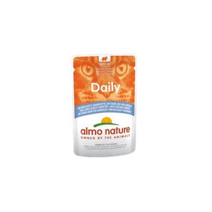 ALMO NATURE Daily Cat, Cod și Creveți, plic hrană umedă pisici, (în sos), 70g