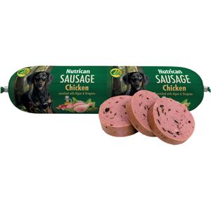 NUTRICAN Sausage, XS-XL, Pui, salam hrană umedă câini, semimoist