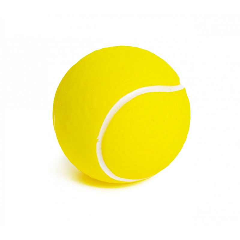 LEOPET-Minge-jucărie-de-aport-caini-XS-S-vinil-activități-fizice-galben-7.5-cm