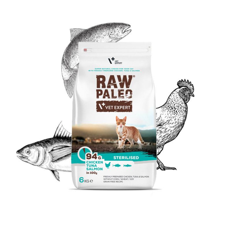 RAW-PALEO-Sterilised-Pui-Ton-și-Somon-hrană-uscată-fără-cereale-pisici-sterilizate-6kg-1