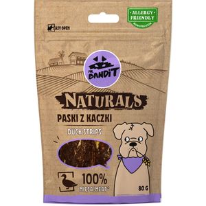 MR BANDIT Natural Stripes, XS-XL, Rață, punguță recompense monoproteică fără cereale câini