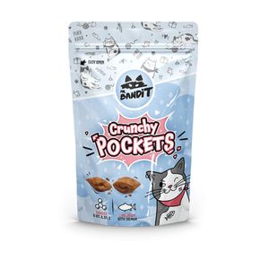 MR BANDIT Crunchy Pockets, Somon, punguță recompense pisici