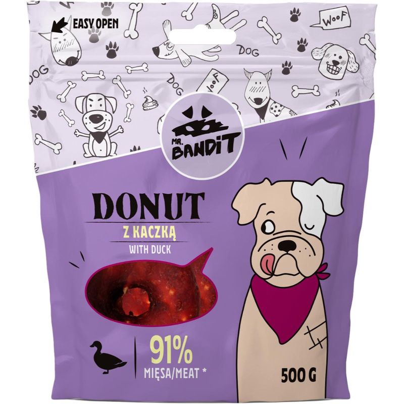 MR-BANDIT-Donut-XS-XL-Rață-punguță-recompense-caini-500g-1