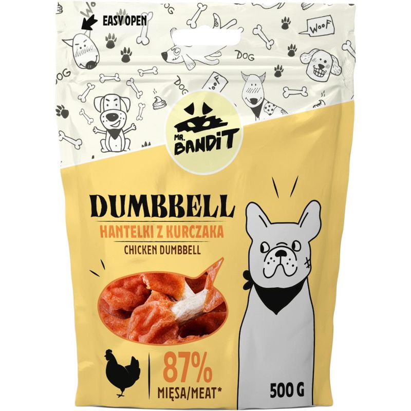 MR-BANDIT-Dumbbell-XS-XL-Pui-punguță-recompense-caini-500g-1