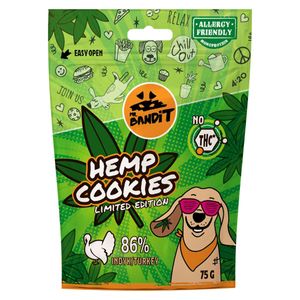 MR BANDIT Hemp Cookies, XS-XL, Curcan, punguță recompense fără cereale câini