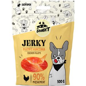 MR BANDIT Jerky Fillets, XS-XL, Pui, punguță recompense fără cereale câini