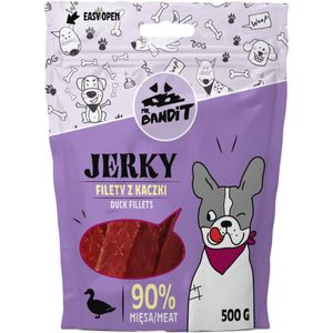 MR BANDIT Jerky Fillets, XS-XL, Rață, punguță recompense fără cereale câini