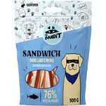 MR-BANDIT-Sandwich-XS-XL-Pui-și-Pește-punguță-recompense-caini-500g-1