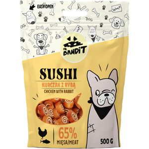 MR BANDIT Sushi, XS-XL, Pui și Pește, punguță recompense câini